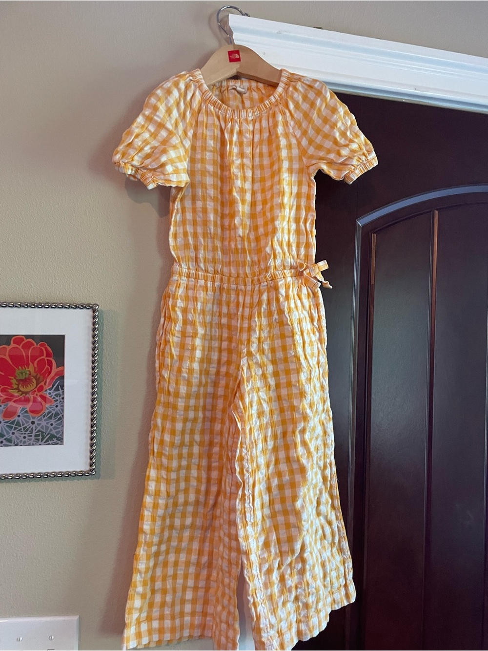 Tucker and Tate 5 Yellow Gingham Jumpsuit